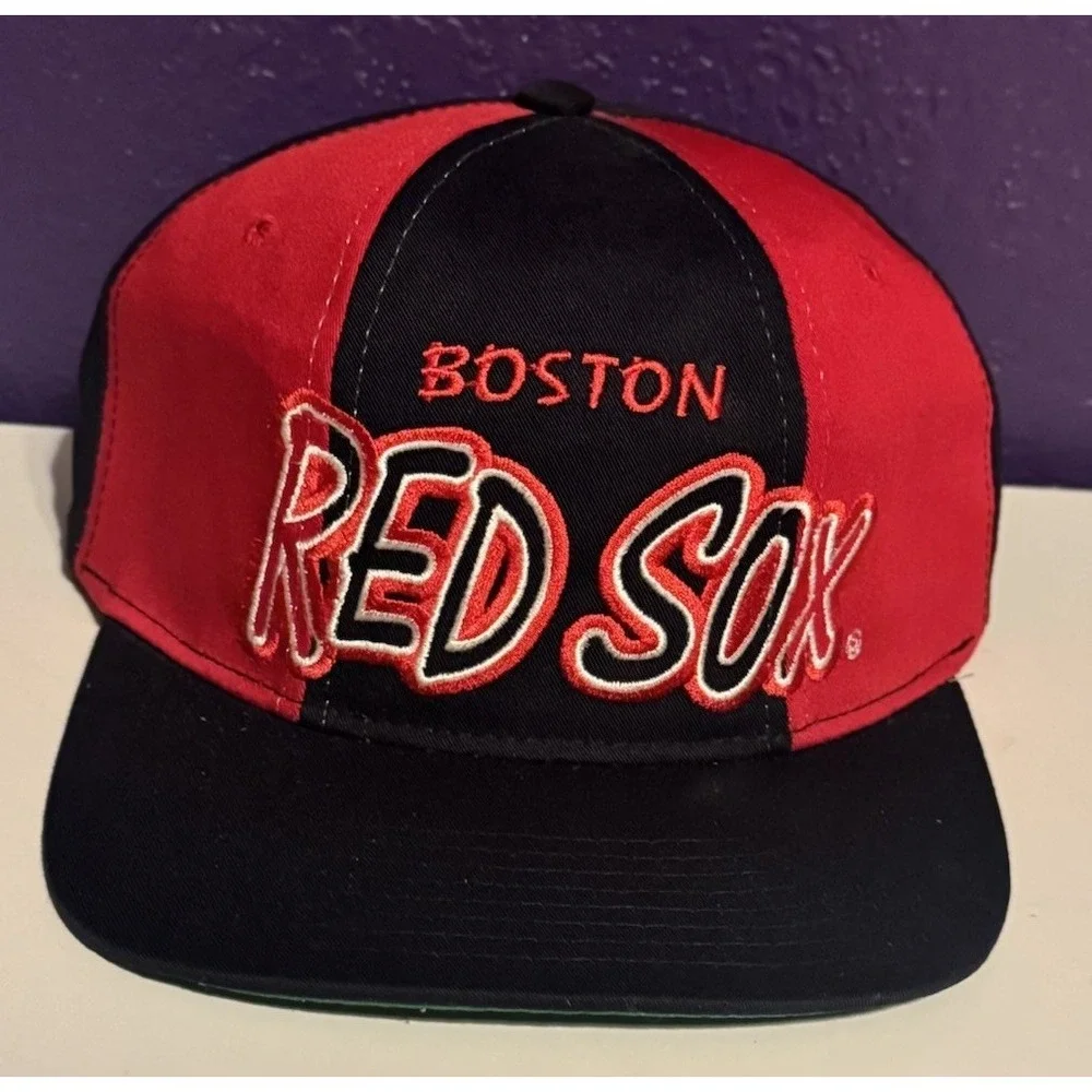 Vintage Starter Boston Red Sox Hat Tripower Sports Specialties Script 90s Rare